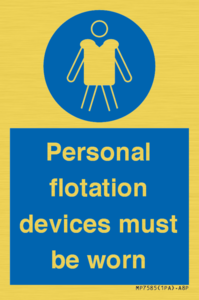 MP7585: Personal flotation devices must be worn