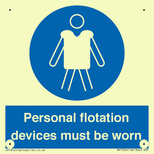 MP7585: Personal flotation devices must be worn