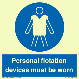 MP7585: Personal flotation devices must be worn