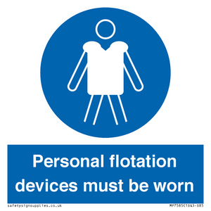 MP7585: Personal flotation devices must be worn