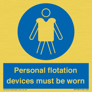 MP7585: Personal flotation devices must be worn