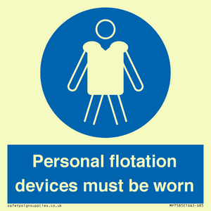 MP7585: Personal flotation devices must be worn