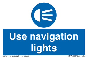 MP7588: Use navigation lights