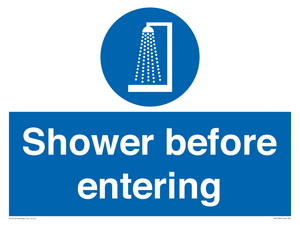 MP7589: Shower before entering