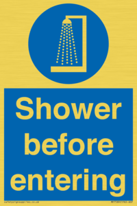 MP7589: Shower before entering