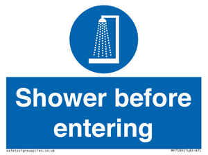MP7589: Shower before entering
