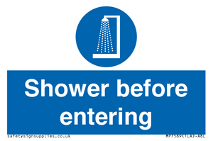 MP7589: Shower before entering
