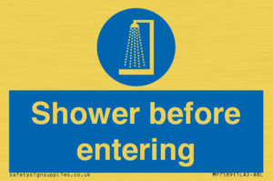 MP7589: Shower before entering