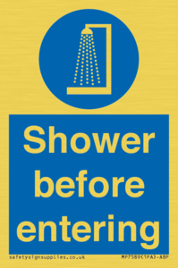 MP7589: Shower before entering