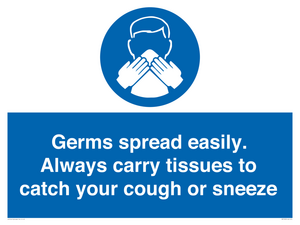 MP7593: Germs spread easily. Always carry tissues to catch your cough or sneeze