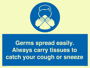 MP7593: Germs spread easily. Always carry tissues to catch your cough or sneeze