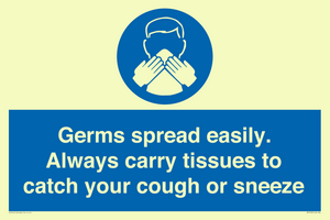 MP7593: Germs spread easily. Always carry tissues to catch your cough or sneeze