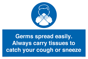 MP7593: Germs spread easily. Always carry tissues to catch your cough or sneeze