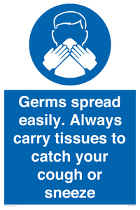 MP7593: Germs spread easily. Always carry tissues to catch your cough or sneeze