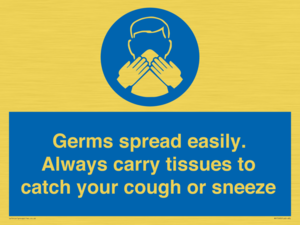 MP7593: Germs spread easily. Always carry tissues to catch your cough or sneeze