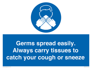 MP7593: Germs spread easily. Always carry tissues to catch your cough or sneeze