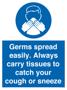 MP7593: Germs spread easily. Always carry tissues to catch your cough or sneeze