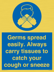 MP7593: Germs spread easily. Always carry tissues to catch your cough or sneeze