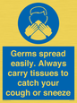 MP7593: Germs spread easily. Always carry tissues to catch your cough or sneeze