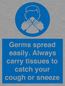MP7593: Germs spread easily. Always carry tissues to catch your cough or sneeze