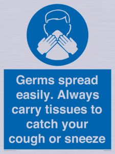 MP7593: Germs spread easily. Always carry tissues to catch your cough or sneeze
