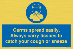 MP7593: Germs spread easily. Always carry tissues to catch your cough or sneeze