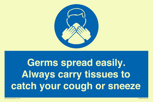 MP7593: Germs spread easily. Always carry tissues to catch your cough or sneeze