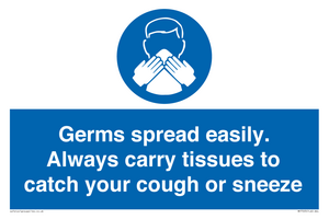 MP7593: Germs spread easily. Always carry tissues to catch your cough or sneeze