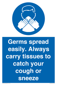 MP7593: Germs spread easily. Always carry tissues to catch your cough or sneeze