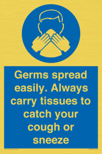 MP7593: Germs spread easily. Always carry tissues to catch your cough or sneeze