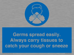 MP7593: Germs spread easily. Always carry tissues to catch your cough or sneeze
