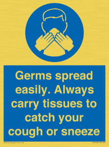 MP7593: Germs spread easily. Always carry tissues to catch your cough or sneeze