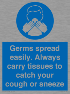 MP7593: Germs spread easily. Always carry tissues to catch your cough or sneeze