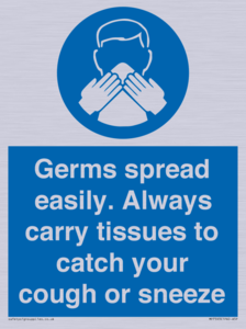 MP7593: Germs spread easily. Always carry tissues to catch your cough or sneeze