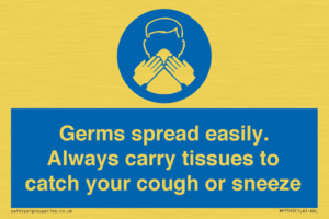 MP7593: Germs spread easily. Always carry tissues to catch your cough or sneeze