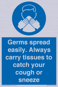 MP7593: Germs spread easily. Always carry tissues to catch your cough or sneeze
