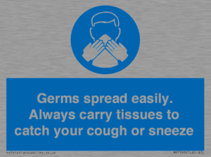 MP7593: Germs spread easily. Always carry tissues to catch your cough or sneeze