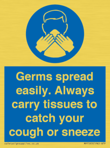 MP7593: Germs spread easily. Always carry tissues to catch your cough or sneeze