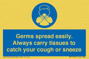 MP7593: Germs spread easily. Always carry tissues to catch your cough or sneeze
