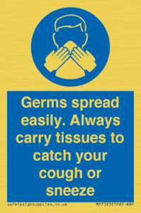 MP7593: Germs spread easily. Always carry tissues to catch your cough or sneeze