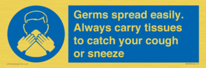 MP7593: Germs spread easily. Always carry tissues to catch your cough or sneeze