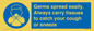 MP7593: Germs spread easily. Always carry tissues to catch your cough or sneeze