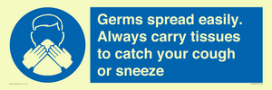 MP7593: Germs spread easily. Always carry tissues to catch your cough or sneeze