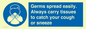 MP7593: Germs spread easily. Always carry tissues to catch your cough or sneeze