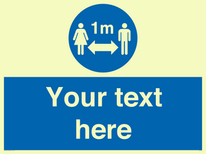 MP7598: Custom mandatory keep 1m distance