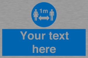 MP7598: Custom mandatory keep 1m distance