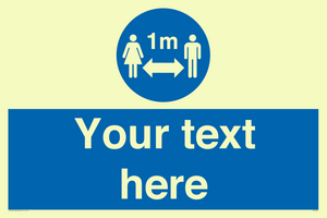 MP7598: Custom mandatory keep 1m distance