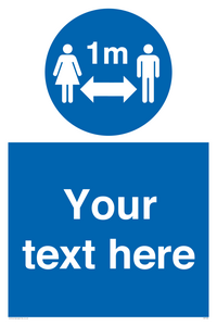 MP7598: Custom mandatory keep 1m distance