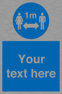 MP7598: Custom mandatory keep 1m distance