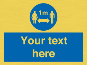 MP7598: Custom mandatory keep 1m distance